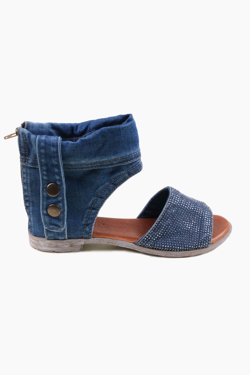 denim ladies sandals